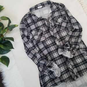 Ardene soft plaid shirt